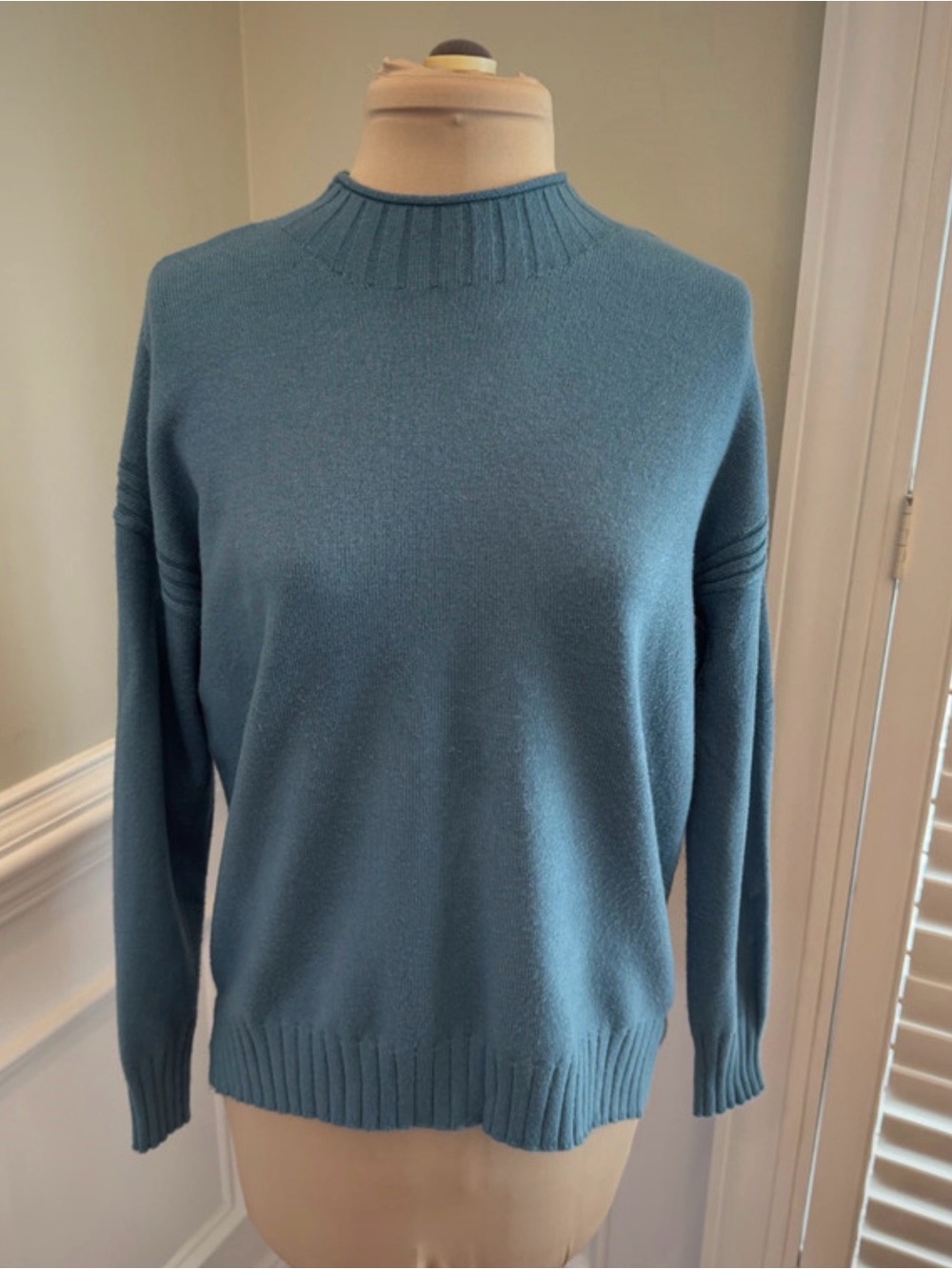 Cyrus Teal Crewneck Sweater